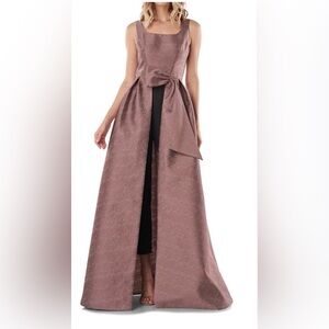 Kay Unger Jumpsuit In Wood Rose